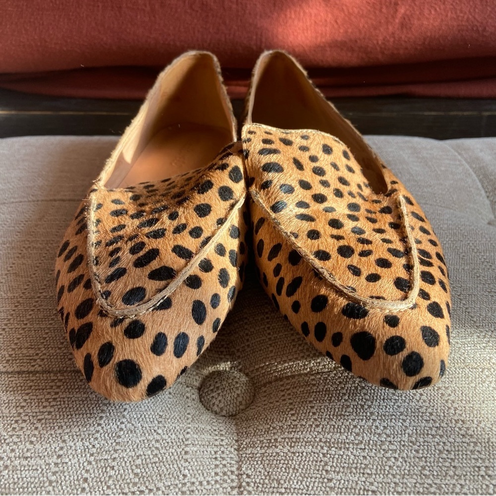 Madewell The Frances Skimmer in Dotted Calf Hair Loafer 7.5 - Picture 3 of 4